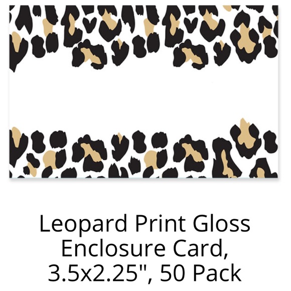 BUNDLE ONLY 50 Leopard Enclosure Cards Clearance - Picture 3 of 3